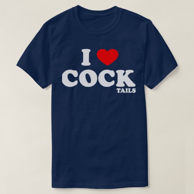 Funny I Liebe Cocktails ich Herz Cocktails trinken T-Shirt (Design vorne)