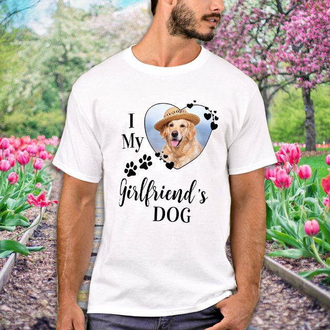 Funny I Liebe, der Hund meiner Freundin Niedliche  T-Shirt (Von Creator hochgeladen)