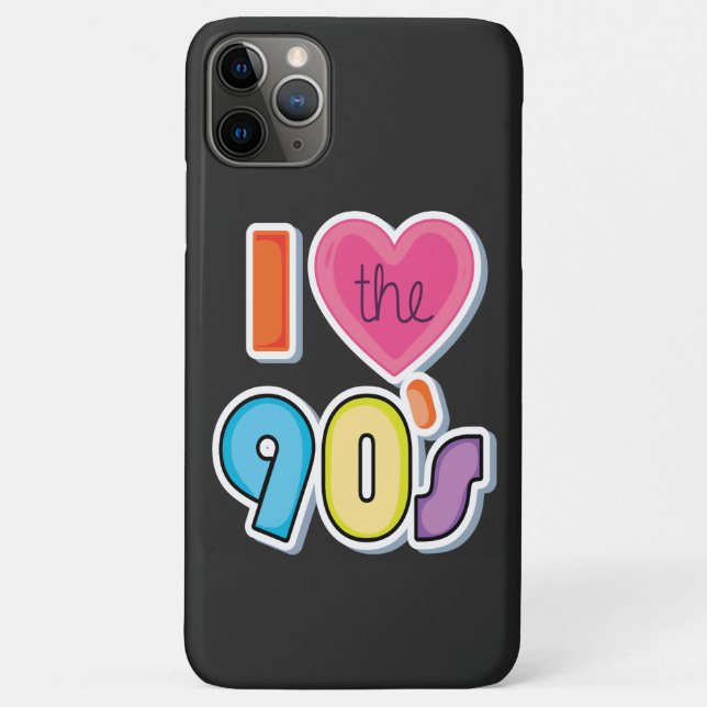 Funny I Liebe Die 90er, 1990er Theme Party Case-Mate iPhone Hülle (Rückseite)