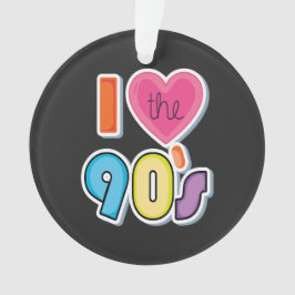 Funny I Liebe Die 90er, 1990er Theme Party Ornament