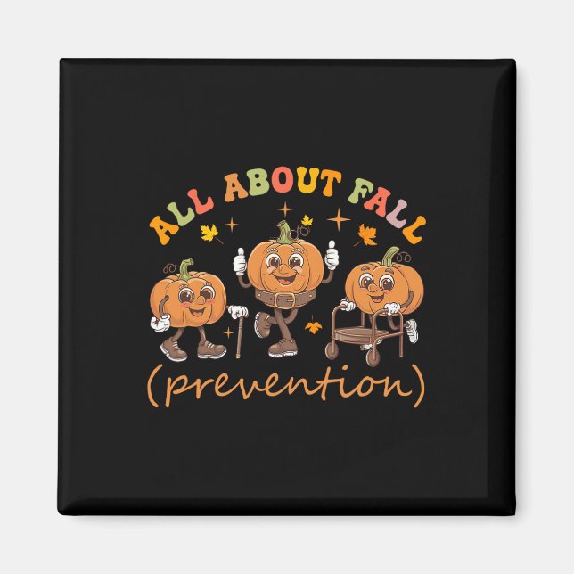 Funny I Liebe Fall Prevention Erntedank Pumpkins Magnet (Vorne)