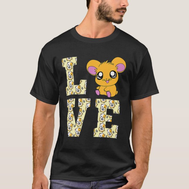 Funny I Liebe Hamsters präsentieren Niedlich Hamst T-Shirt (Vorderseite)