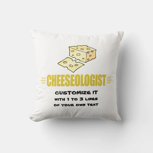 Funny I Liebe Käse Kissen (Vorderseite)