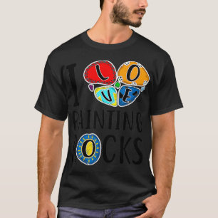 Funny I Liebe Malergesteine Geschenk Coole Maler M T-Shirt