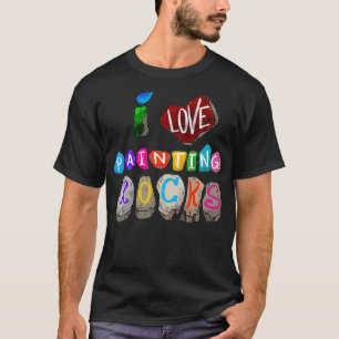 Funny I Liebe Malergesteine Geschenk Coole Maler M T-Shirt