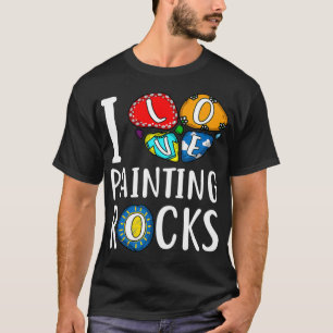Funny I Liebe Malergesteine Geschenk Coole Maler M T-Shirt