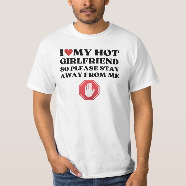 Funny I Liebe Meine Freundin T-Shirt (Vorderseite)