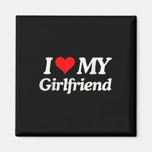 Funny I Liebe meine heiße Freundin ich höre meine  Magnet