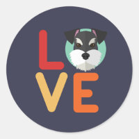 Funny I Liebe Miniatur Schnauzer I Hecht Hund Love