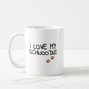 Funny I Liebe My Schnoodle for Doodle Dog Mama Vat Kaffeetasse