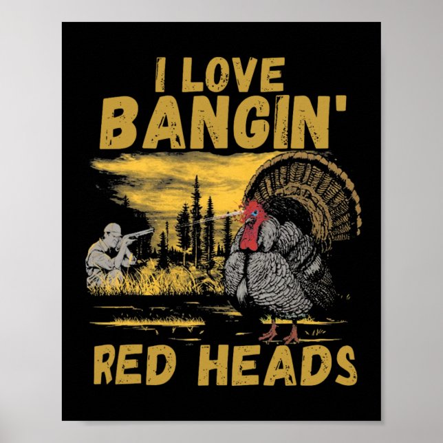 Funny I Liebe Ngin' Red Heads Jason Türkei Poster (Vorne)