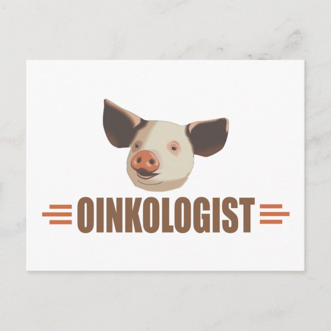 Funny I Liebe Schweine Postkarte (Vorderseite)