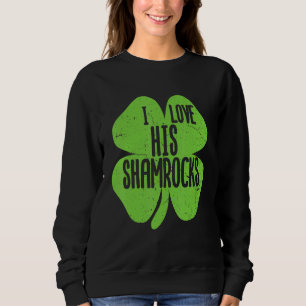 Funny I Liebe Seine Kleeblätter St Patrick's Day C Sweatshirt
