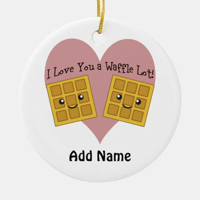 Funny I Liebe Sie haben eine Menge Niedlicher Kawa Keramikornament (Vorne)