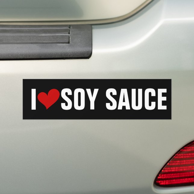 Funny I LIEBE SOY SAUCE Autoaufkleber (Auf Auto)