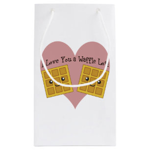 Funny I Liebe You A Waffle Lot Niedliche Kawaii Wa Kleine Geschenktüte