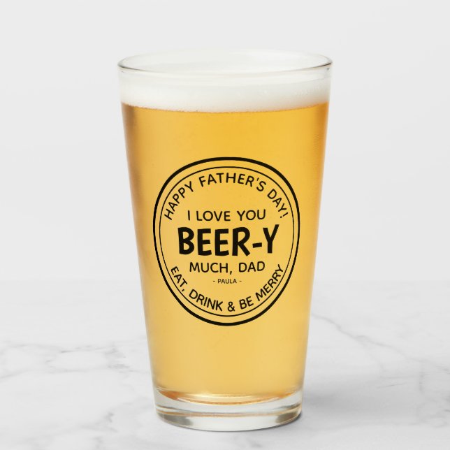 Funny I Liebe You 'Beer-y' Much, Vater Glas (Vorne (Gefüllt))