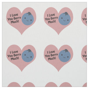 Funny I Liebe You Berry Much Niedlich Kawaii Blueb Stoff