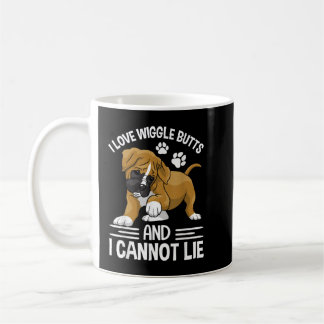 Funny I Love Boxer Wiggle Butt Apparel For Puppy D Kaffeetasse