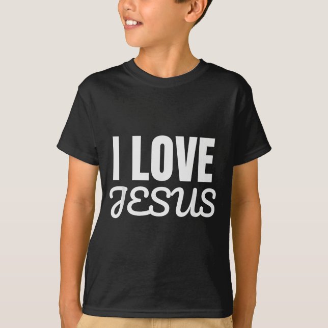 Funny I Love Jesus - Jesus Love You Christian Fait T-Shirt (Vorderseite)