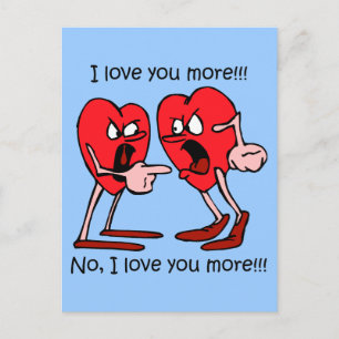 Funny I love you Postkarte