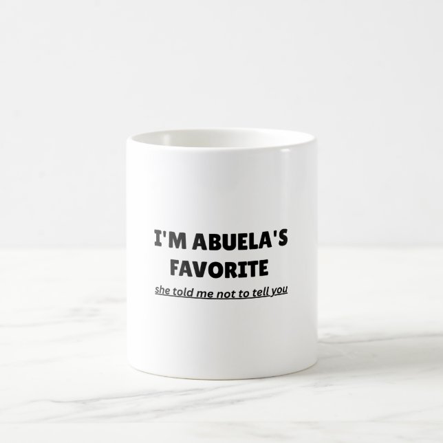 Funny “I’M ABUELA’S FAVORITE” – Cute Latino Family Kaffeetasse (Mittel)