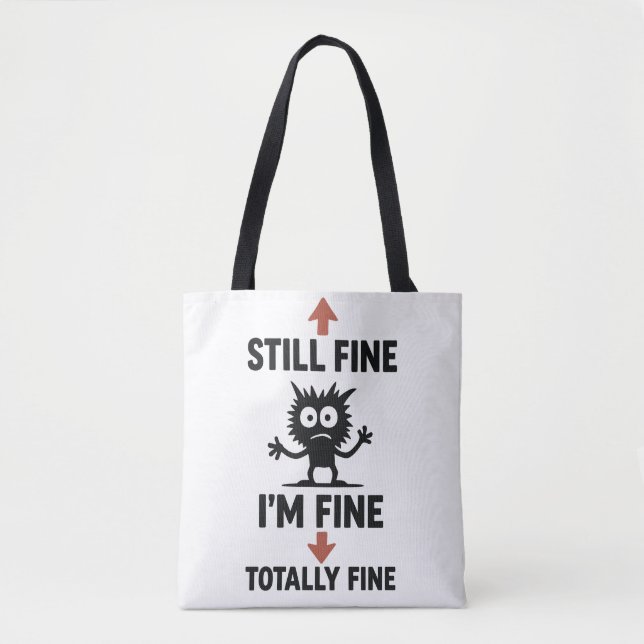 Funny "I m Fine" Arrows Cartoon T - Shirt (Vorderseite)
