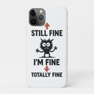 Funny "I m Fine" Arrows Cartoon T - Shirt Case-Mate iPhone Hülle