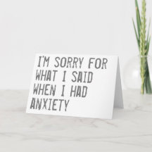 Funny "I m Sorry" Card