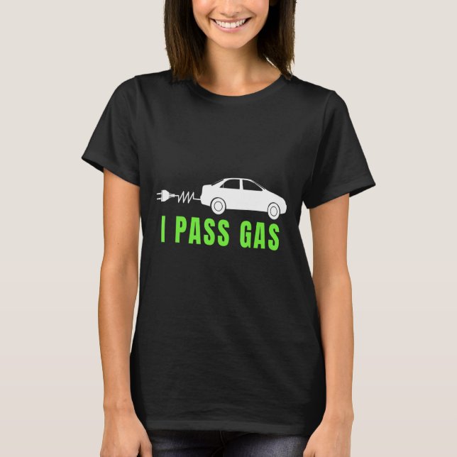 Funny I P Gas Electric Car I Love Evs Electri  T-Shirt (Vorderseite)