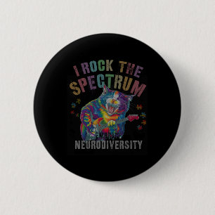 Funny I rock Die SpektrumAutismus Mutter motiviert Button