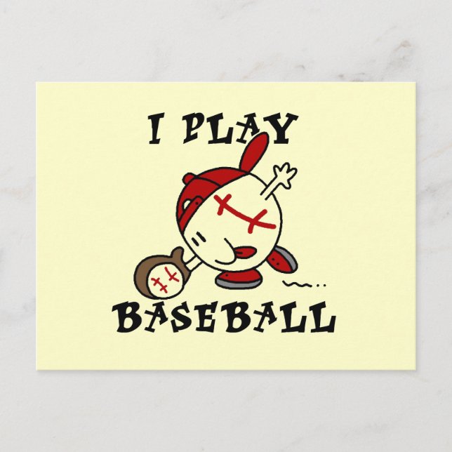 Funny I spiele Baseball Tshirts und Geschenke Postkarte (Vorderseite)