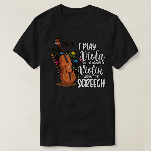 Funny I spiele Viola Violin Violinist Klassischer  T-Shirt (Design vorne)