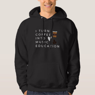 Funny I Turn Coffee in Music Bildung Music Tee