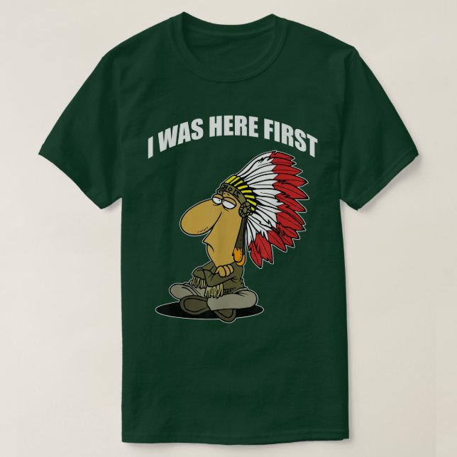FUNNY I WAR HIER ERSTE US-Amerikanerin T-Shirt (Design vorne)