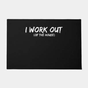 Funny I Workout Shirt For Gym Ratten - Quarantine Fußmatte