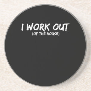 Funny I Workout Shirt For Gym Ratten - Quarantine Getränkeuntersetzer