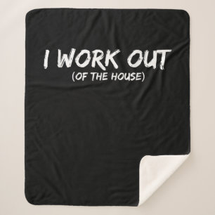 Funny I Workout Shirt For Gym Ratten - Quarantine Sherpadecke