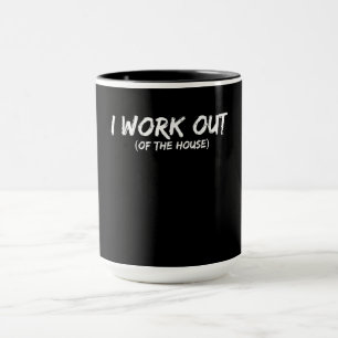 Funny I Workout Shirt For Gym Ratten - Quarantine Tasse