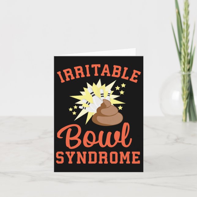 Funny Ibs Kackend Joke Irritable Bowel Syndrom Bo Karte (Vorderseite)