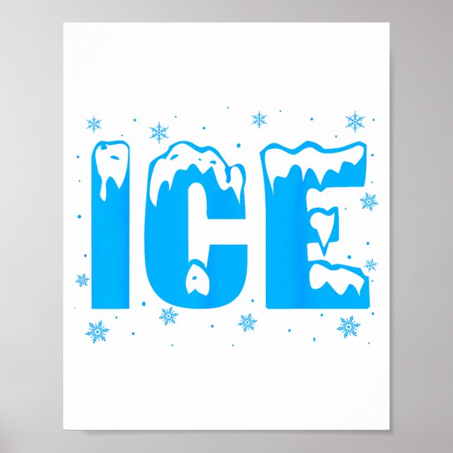 Funny Ice Costume Halloween 2024 Family Matching  Poster (Vorne)