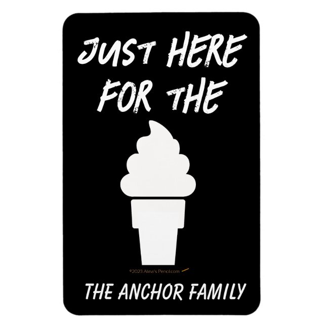 Funny Ice Cream Cruise Ship Stateroom Door Marker Magnet (Vertikal)