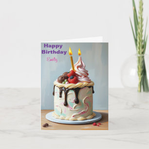 FUNNY ICE CREAM KINDERGEBURTSTAG CAKE KARTE