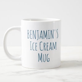 Funny Ice Cream Quote Gag Personalisierter Name Jumbo-Tasse