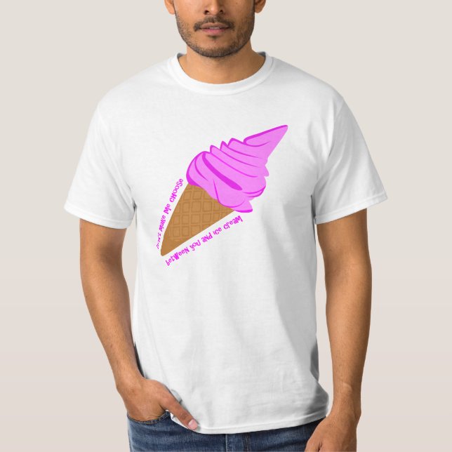 Funny Ice Cream Tee Shirt für Männer (Vorderseite)