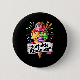 Funny Ice Creme Cone Zitat Sprinkle Kindheit Niedl Button