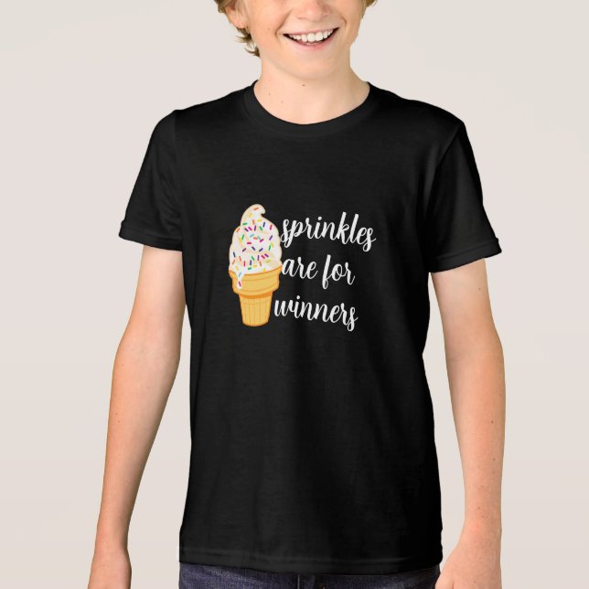 Funny Ice Creme Zitat, Redewendungen Personalisier Tri-Blend Shirt (Vorderseite)