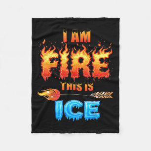 Funny Ice Dies ist Feuerkostüm Halloween Familie M Fleecedecke