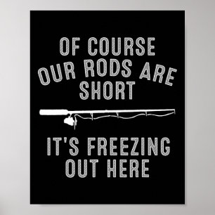 Funny Ice Fishing Art für Männer Vater Vater Eis F Poster