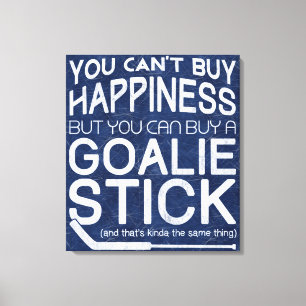 Funny Ice Hockey Goalie Artwork Leinwanddruck